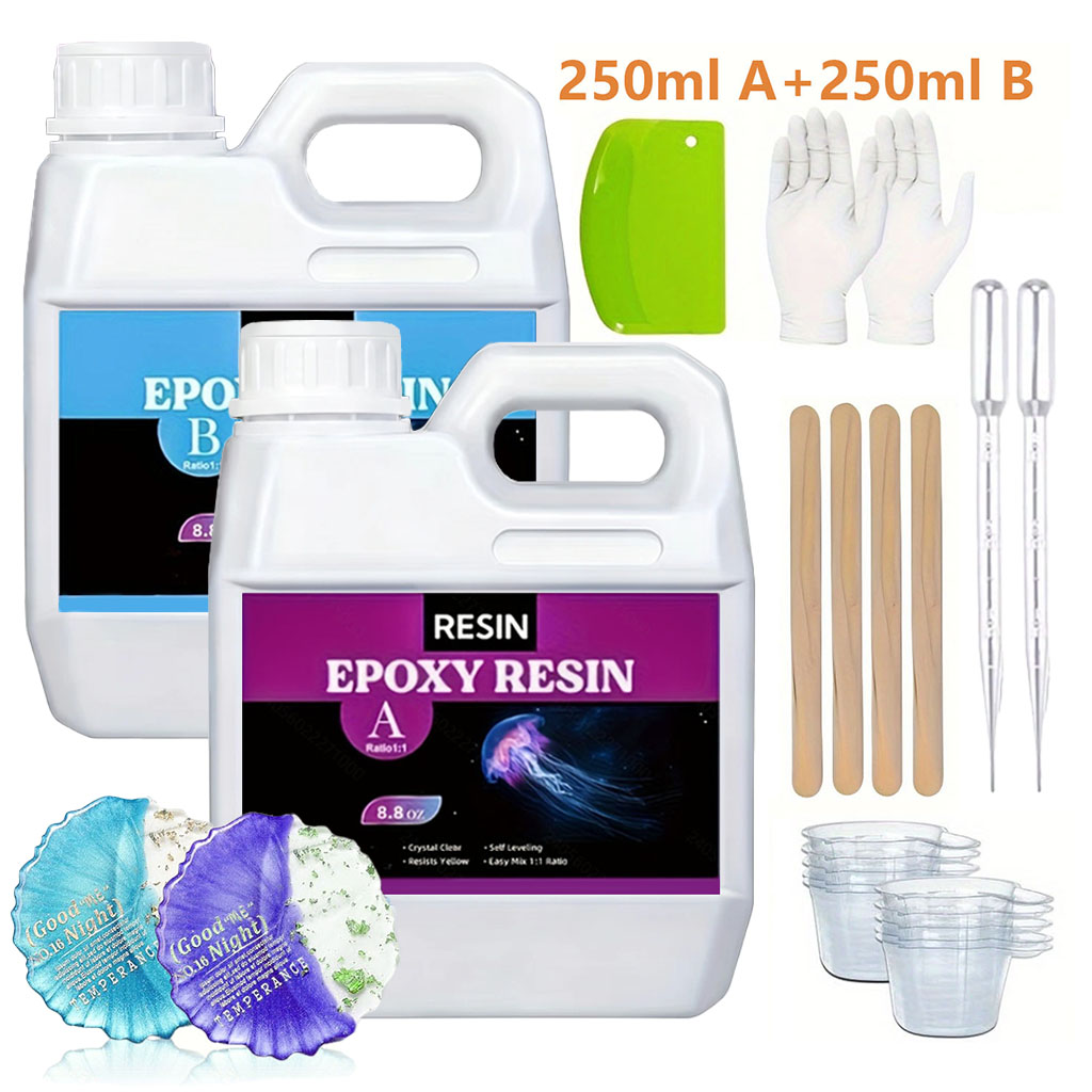 Resin Kit Cast - Kit di Resina Epossidica Trasparente 125ml/250ml