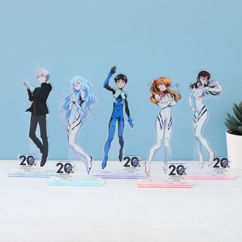 Model Kit Evangelion Bandai - Set di 5 Statuette in Acrilico