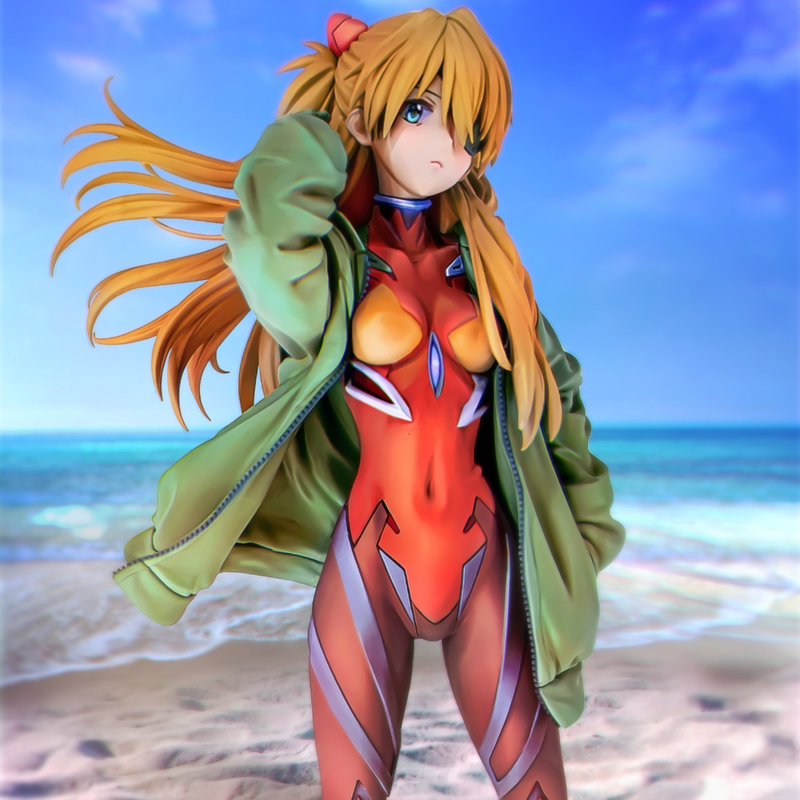 Model Kit Evangelion Bandai - (Disponibile) (W_5250) 1/7 Asuka Hoodie Ver.
