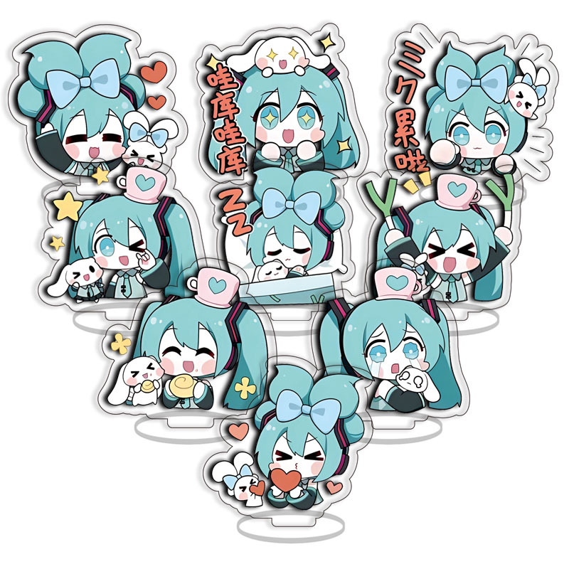 Set di 9 Statuette in Acrilico - Model Kit Hatsune Miku recensione e prezzo